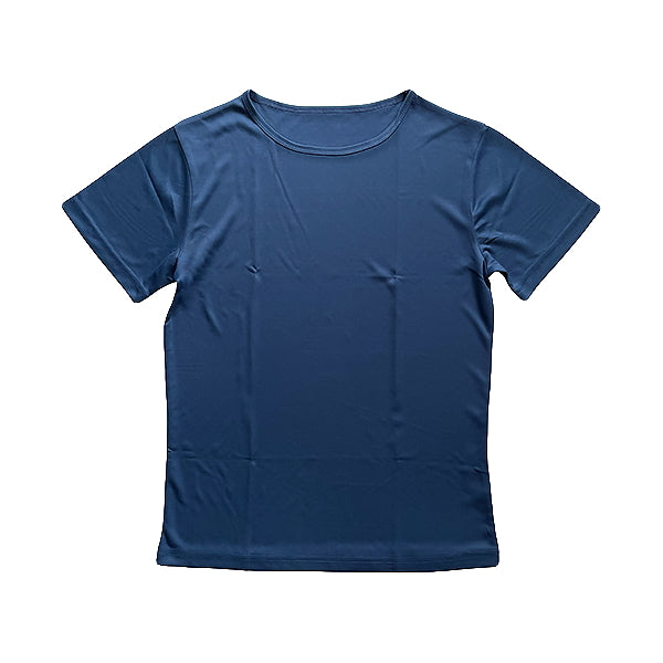 【OUTLET】Tシャツ  レディース 婦人 下着 インナー 綿シャツ 綿Tシャツ ネイビー L　328742