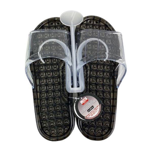 スリッパ ベランダ用 サンダル ベランダスリッパ ブラック 24.5cm 328991