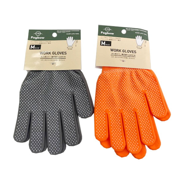 大人用カラー軍手滑り止め付 M FB 329366