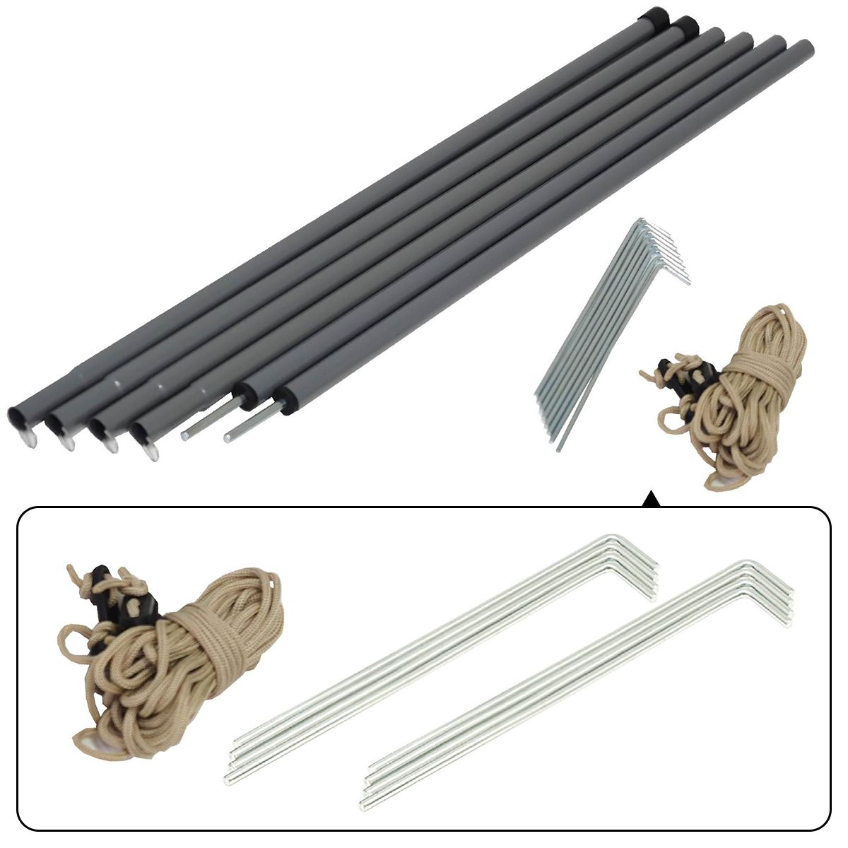 【在庫限り】タープテント UVコーティング ヘキサウイングタープ 3m HAC3474 Montagna モンターナ カーキ 紫外線対策 329698