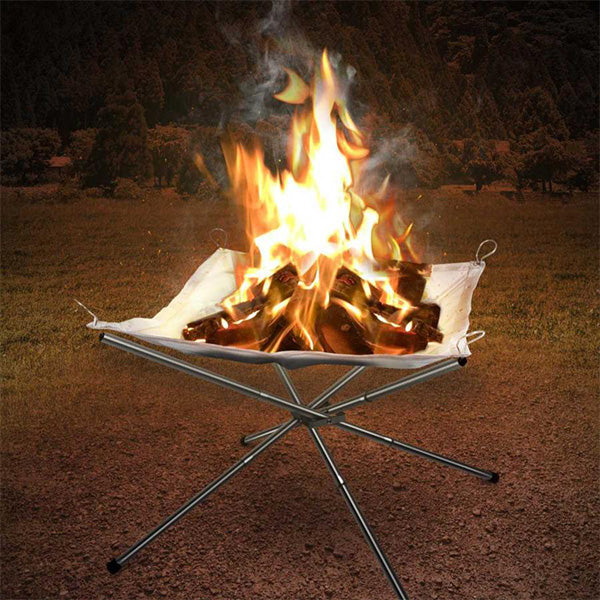 【在庫限り】焚き火台 たき火台 ファイアースタンド フォールディングメッシュファイアースタンド Montagna モンターナ HAC2810 キャンプファイヤー 329709