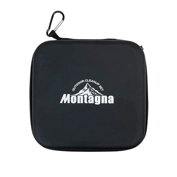 バーベキュー 片付けセット BBQクリーンアップセット 5点セットMontagna モンターナ HAC3032 収納ケース付 キャンプ 掃除 後処理 329713