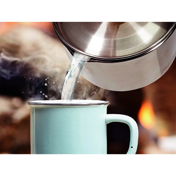 アウトドアクッカー ケトルクッカー 直径12cm 片手鍋 ステンレス 取手 フタ 収納袋付 Montagna モンターナ HAC3427 329726