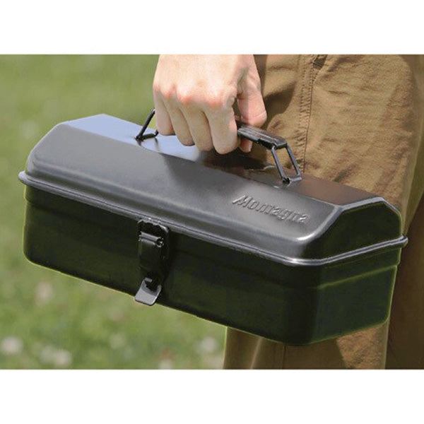 【在庫限り】収納ケース ツールボックス ギアケース ブラック Montagna モンターナ スチールツールボックス 30×16×12cm HAC3421 329735