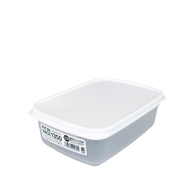 食品保存容器 フードストッカー ストック容器 フィットインパック ホワイト 1350ml　330434