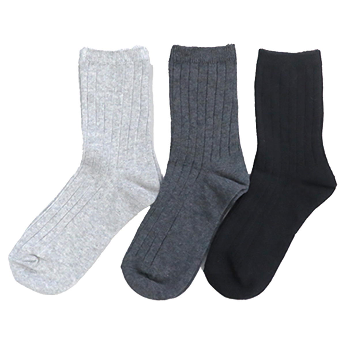 WS-318婦人綿混太リブソックス 330865