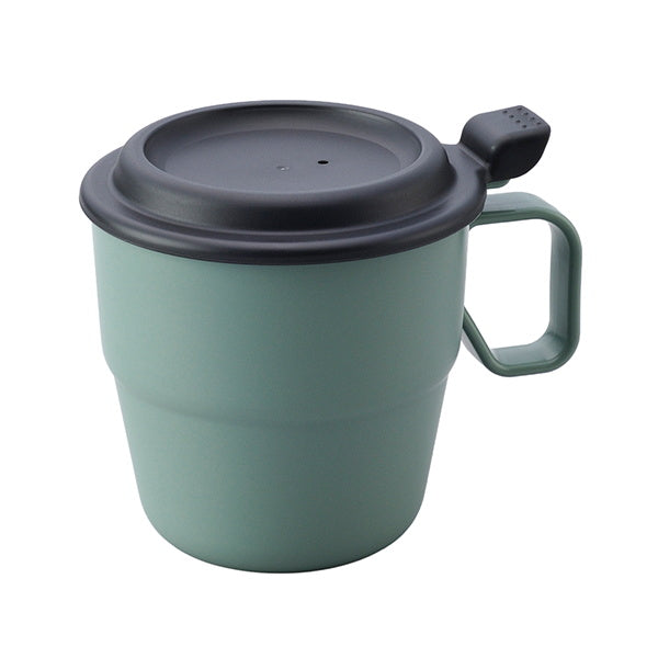 フラップマグ プラスチック製アウトドア食器 スモーキーミント 360ml 331438