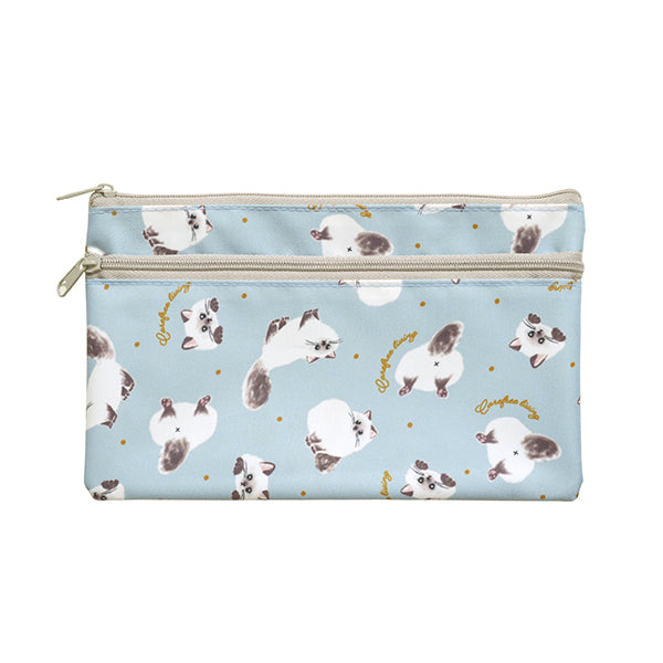 小物ポーチ エブリィアニマル Wファスナーケース 120×200mm 331447
