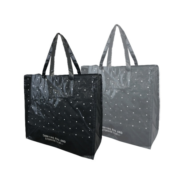 ファスナー付トートバッグ ショッピングバッグ 35×39×20cm 331603