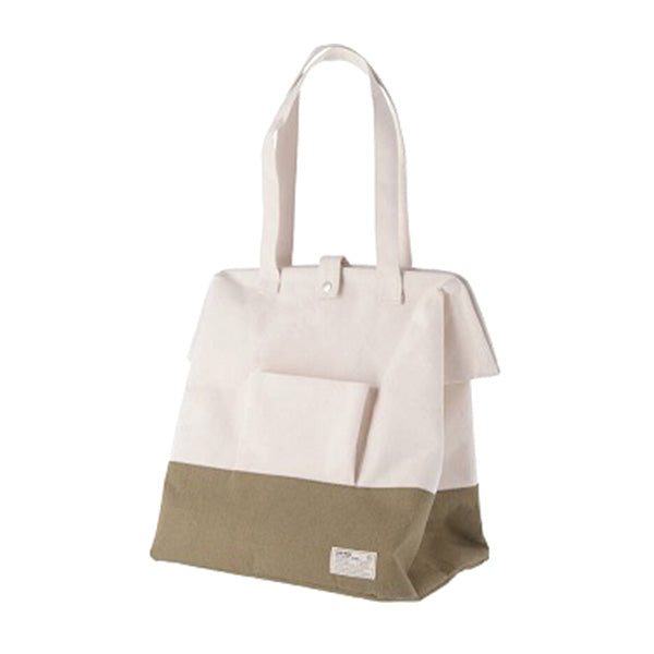 ランドリーバスケット ランドリーバッグ 洗濯バッグ 綿製 がま口ランドリーバッグ グリーン 37×27×46cm 332178