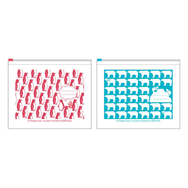 フリーザーバッグスライダーM 10P アニマル 332818