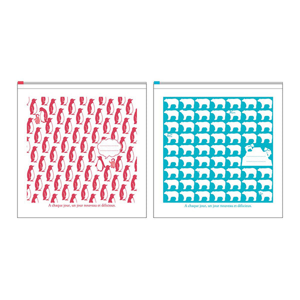 フリーザーバッグスライダーL 6P アニマル 332819