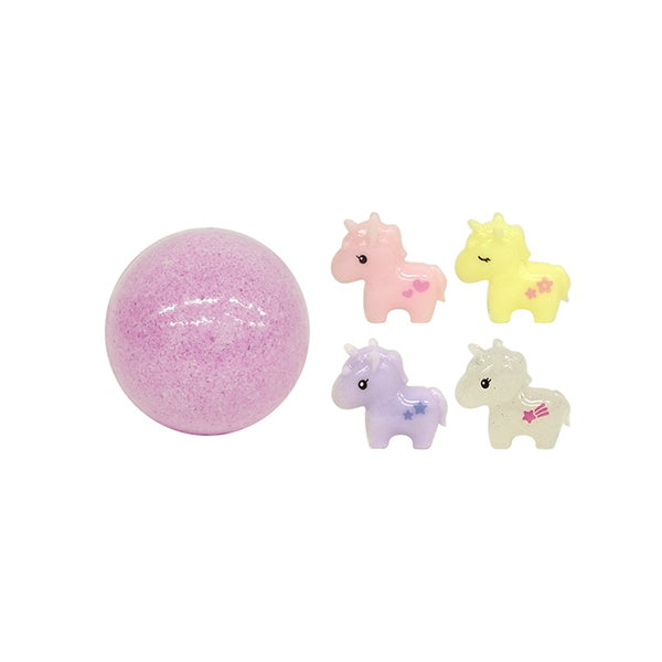 入浴剤 入浴料 バスボム バスボール マスコット入り入浴料 夢みるユニコーン 55g 332883