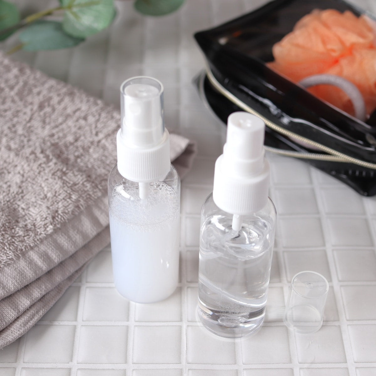 トラベルボトル 詰め替えボトル 詰替容器 スプレーボトル 50ml 2P クリア 333060