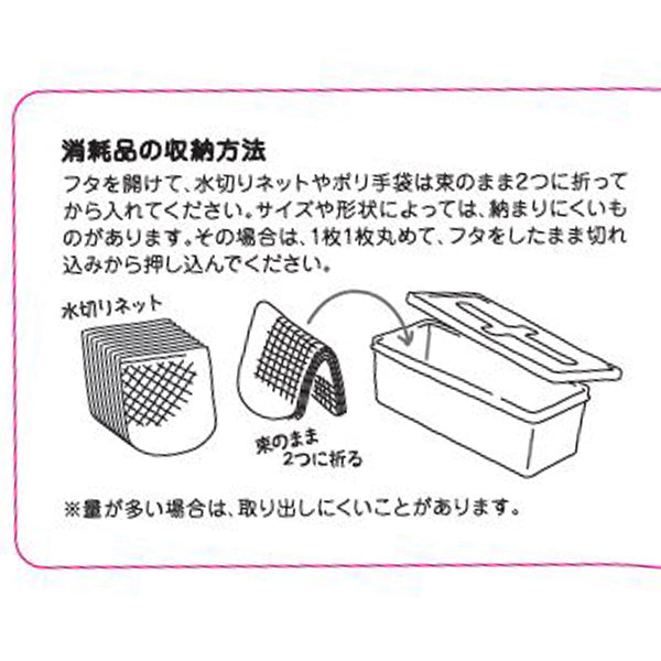 プルアウトボックス ロングクリアー 333284