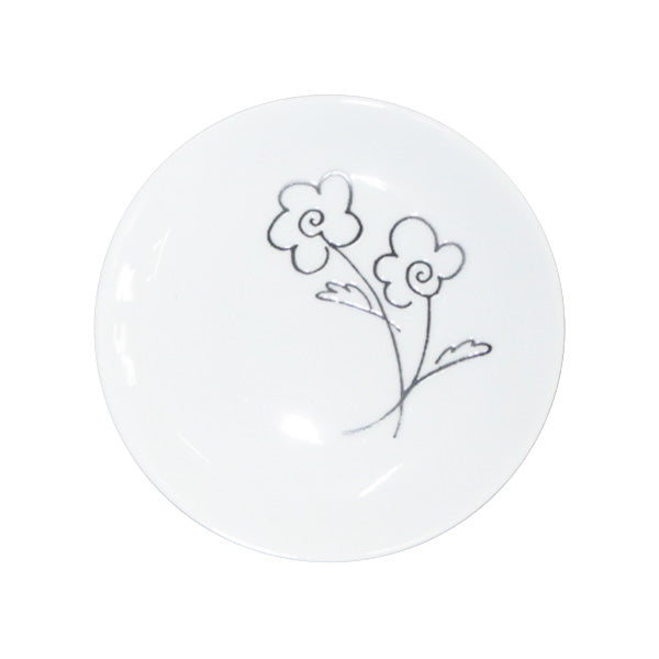 陶器小皿 クロスフラワー 4.0皿 138×138×H24mm  333486