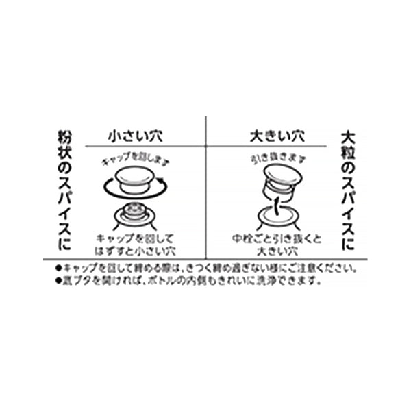 スパイスボトル おしゃれ 調味料入れ 調味料ボトル 2WAY スパイスボトル 70ml 333939