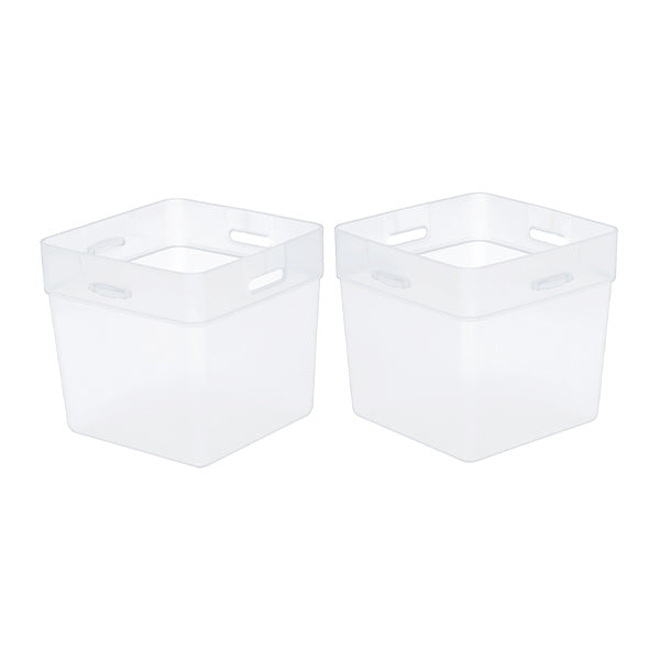 くつした整理カップL 2個セット クリアー 334279