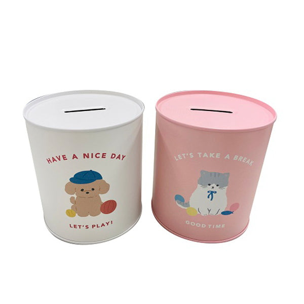 缶 貯金箱10万円 アニマル 334549