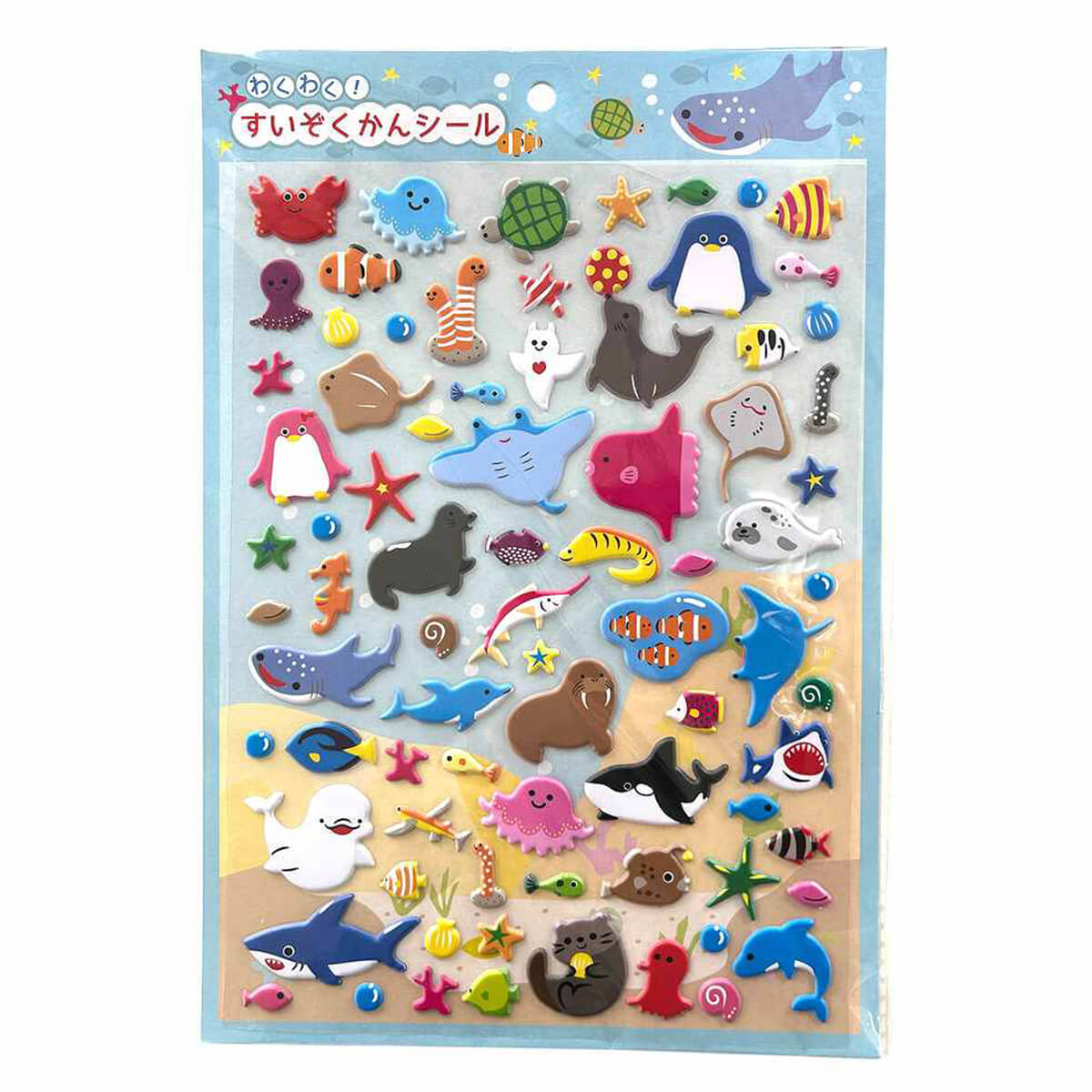 シール ステッカー マシュマロシール うみのいきもの 335219