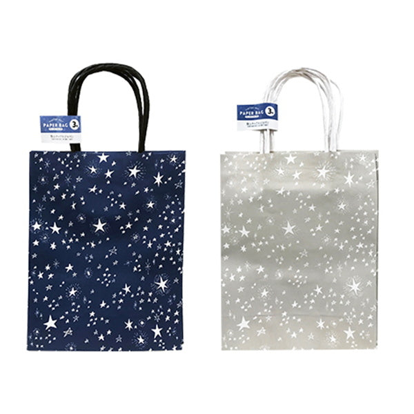 ギフトバッグ プレゼントバッグ ハンドルバッグ ペーパーバッグ 3枚 星 S 336018