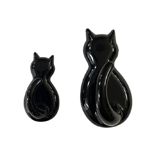 キャットテール ネコ型 粘着フック 大・小 ブラック 336729