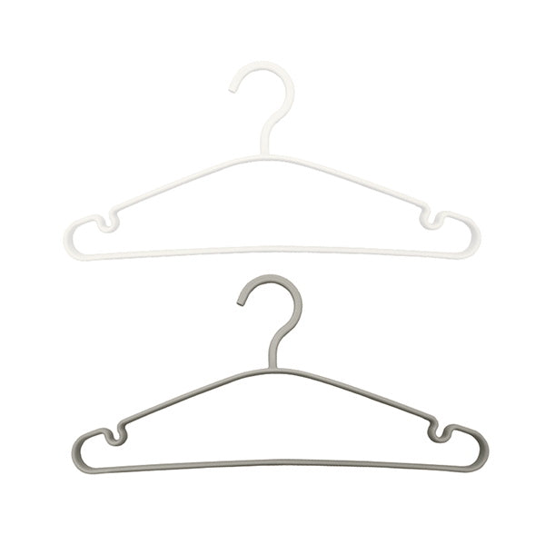 デザインハンガー2P ホワイト・グレー 336761