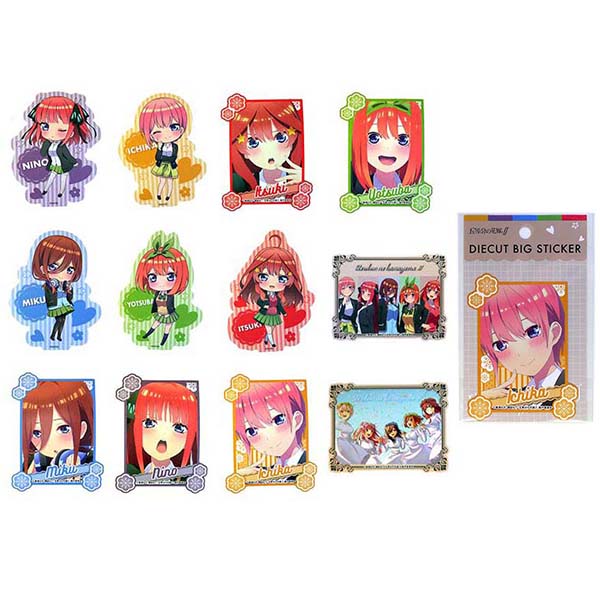 【OUTLET】ステッカー シール 五等分の花嫁 ダイカットビッグステッカー 1枚入 336924