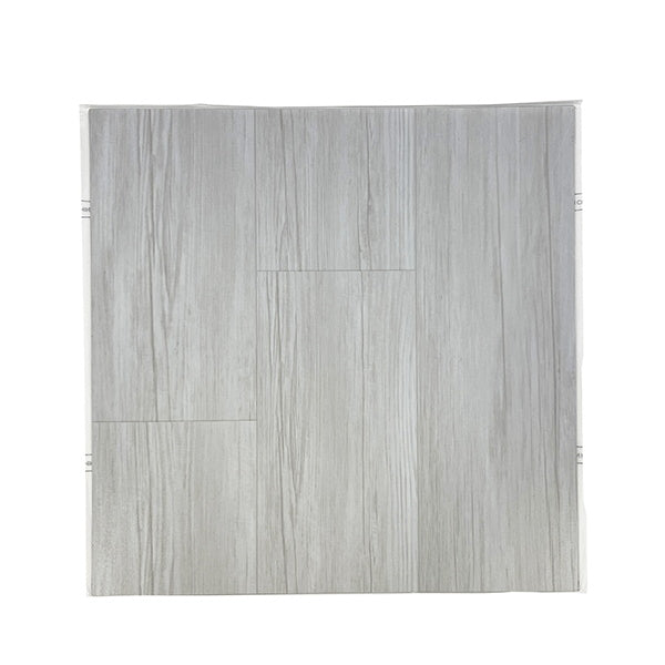 ジョイントマット タイルカーペット 粘着フロアマット 白木目 337205