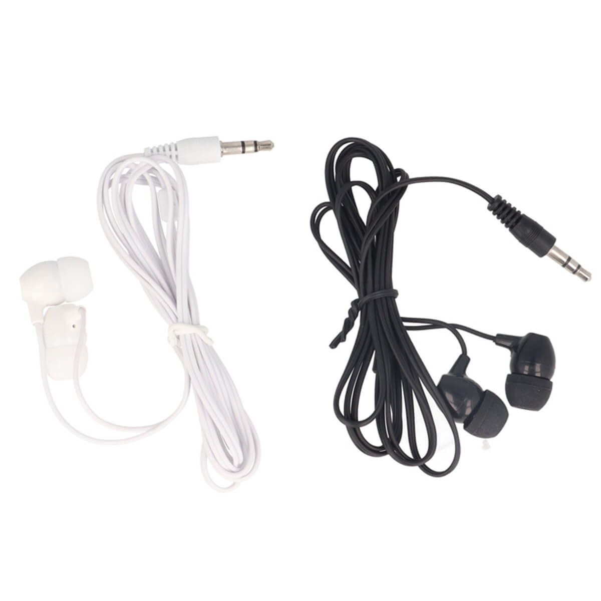 イヤホン カナル式 (ホワイト・ブラック) 337289