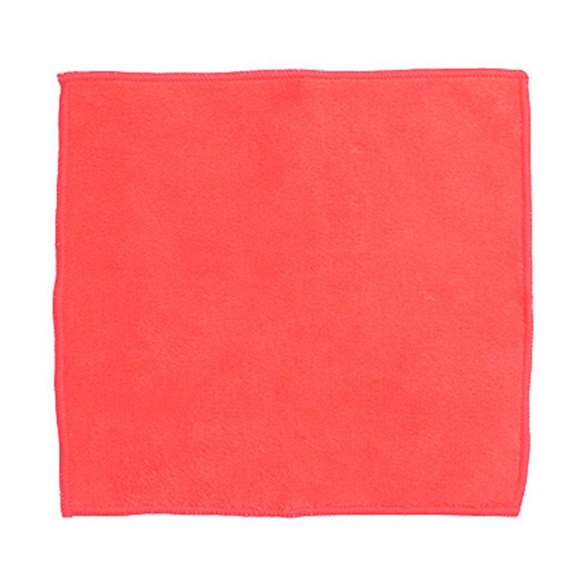 ふんわり ミニハンドタオル レッド  約25×25cm  337333