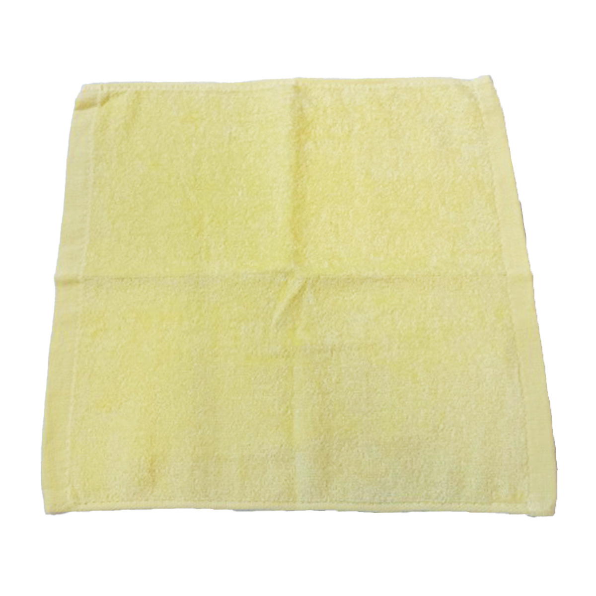 【OUTLET】ハンドタオル シャーリング加工 イエロー 約30×30cm 337346