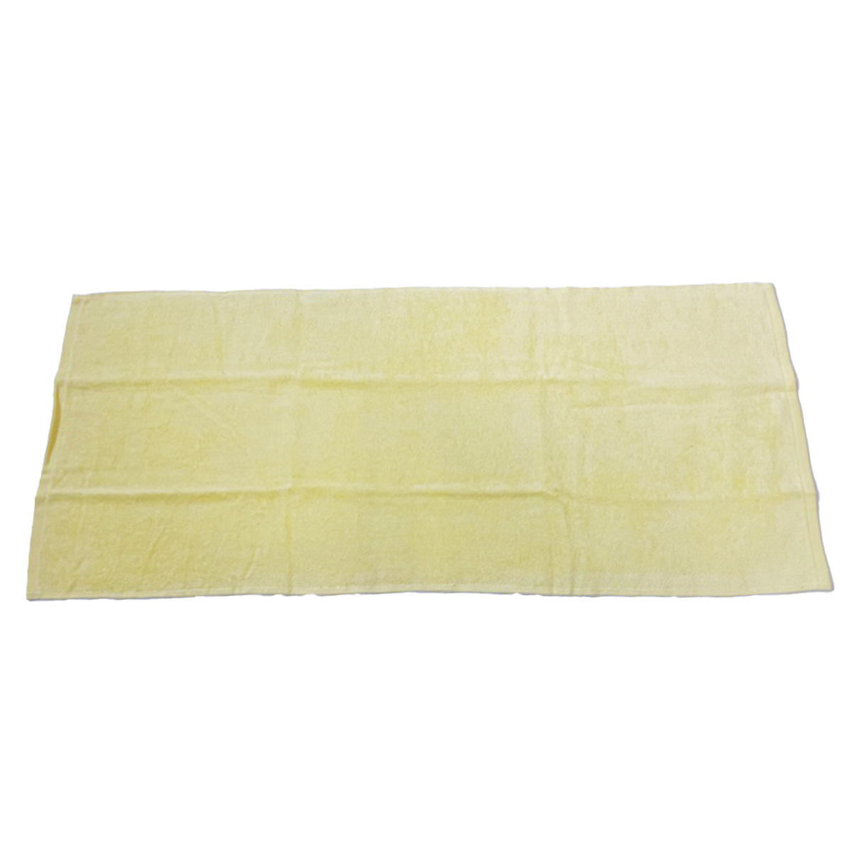 フェイスタオル シャーリング加工 イエロー 約34×80cm 337401