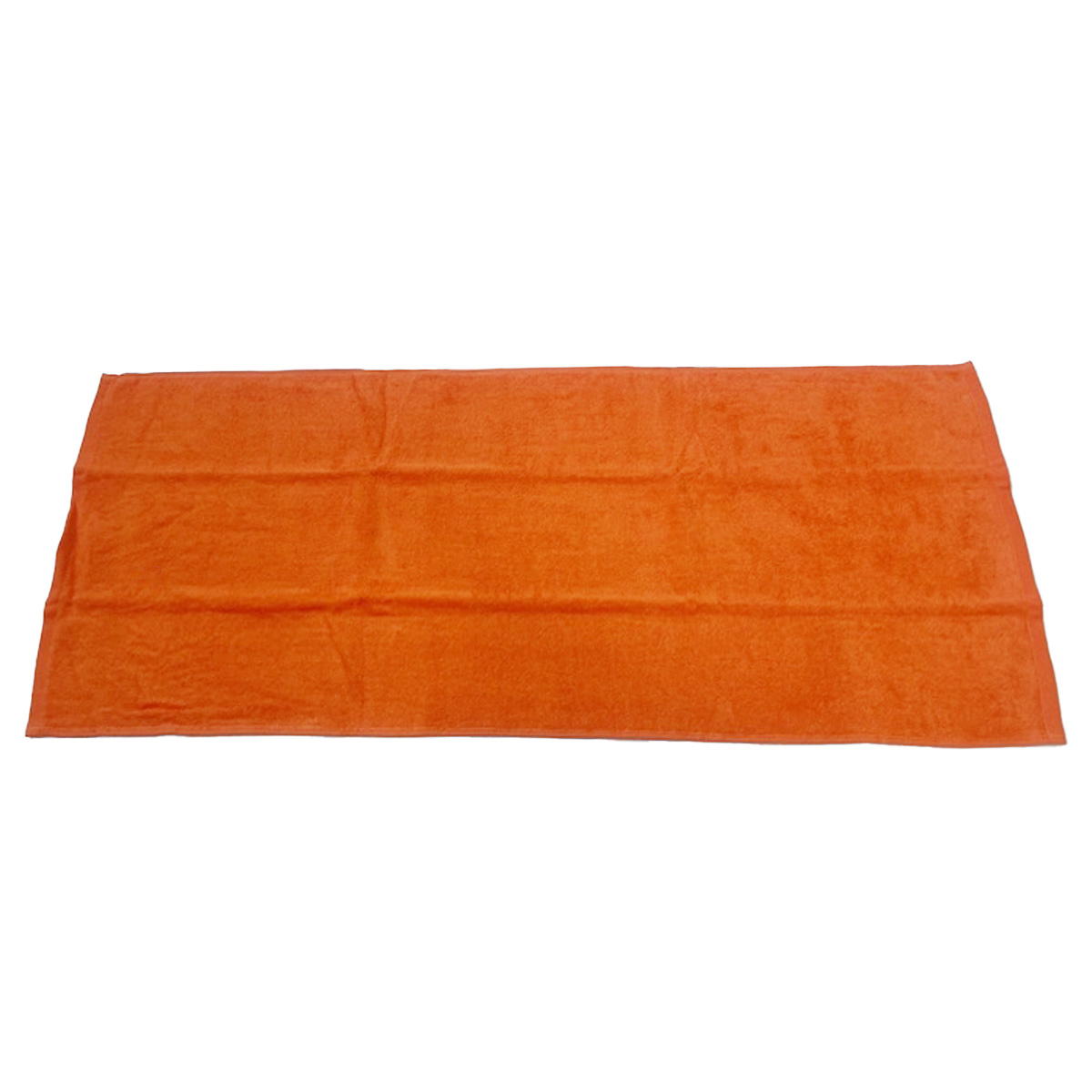 フェイスタオル シャーリング加工 グリーン オレンジ 約34×80cm 337404