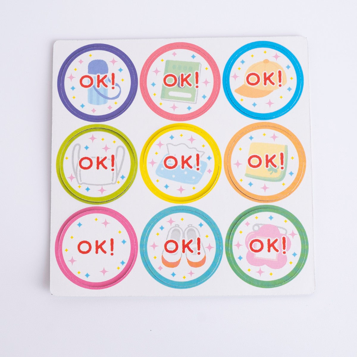 もちものチェックマグネット 9P 338652