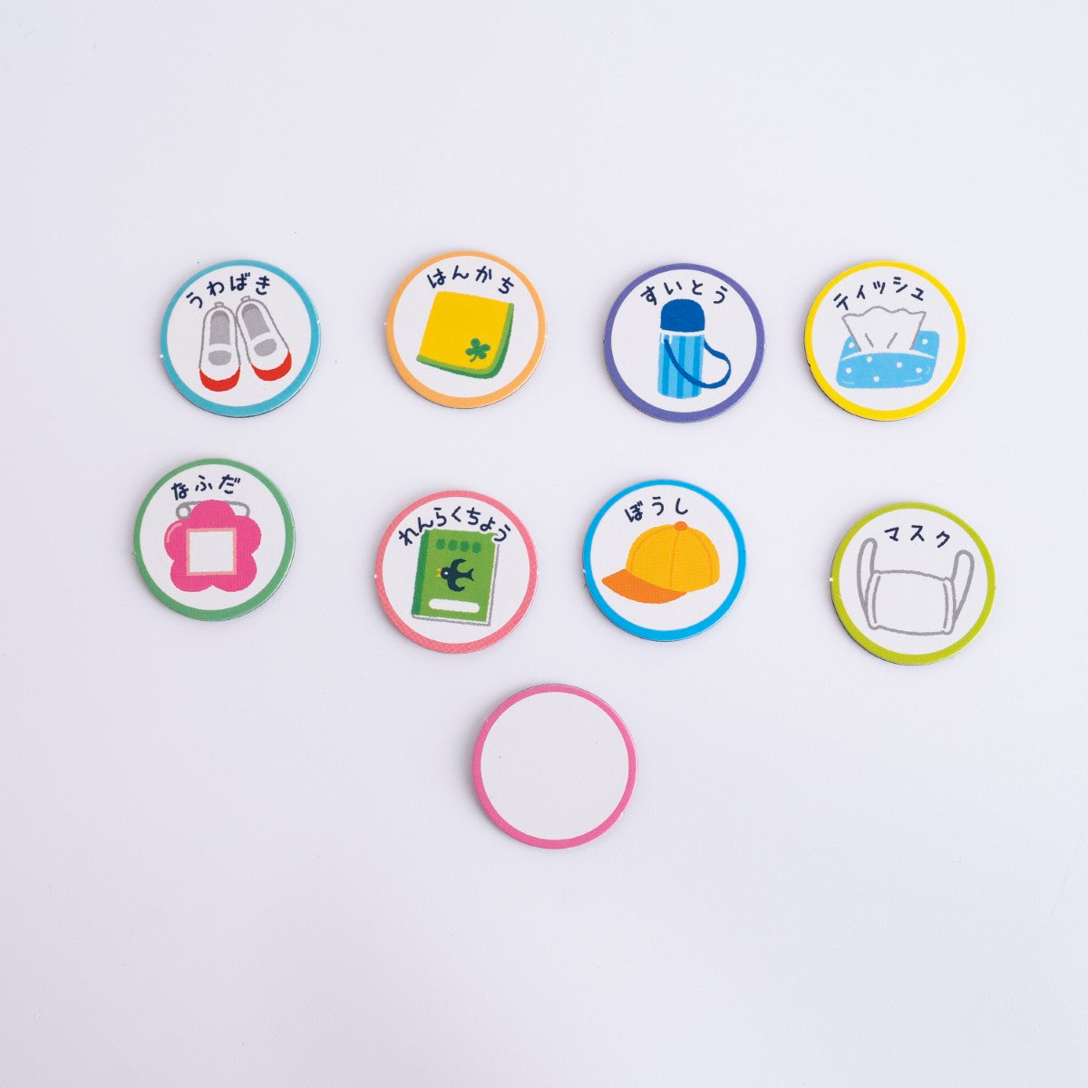 もちものチェックマグネット 9P 338652