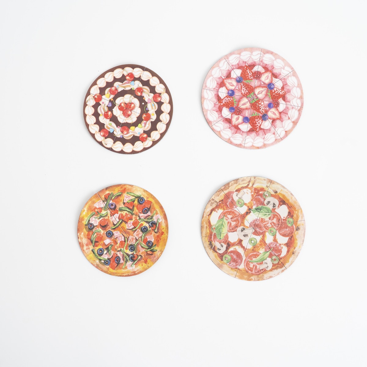 ダイカットマグネット 分数フード 20P 339362