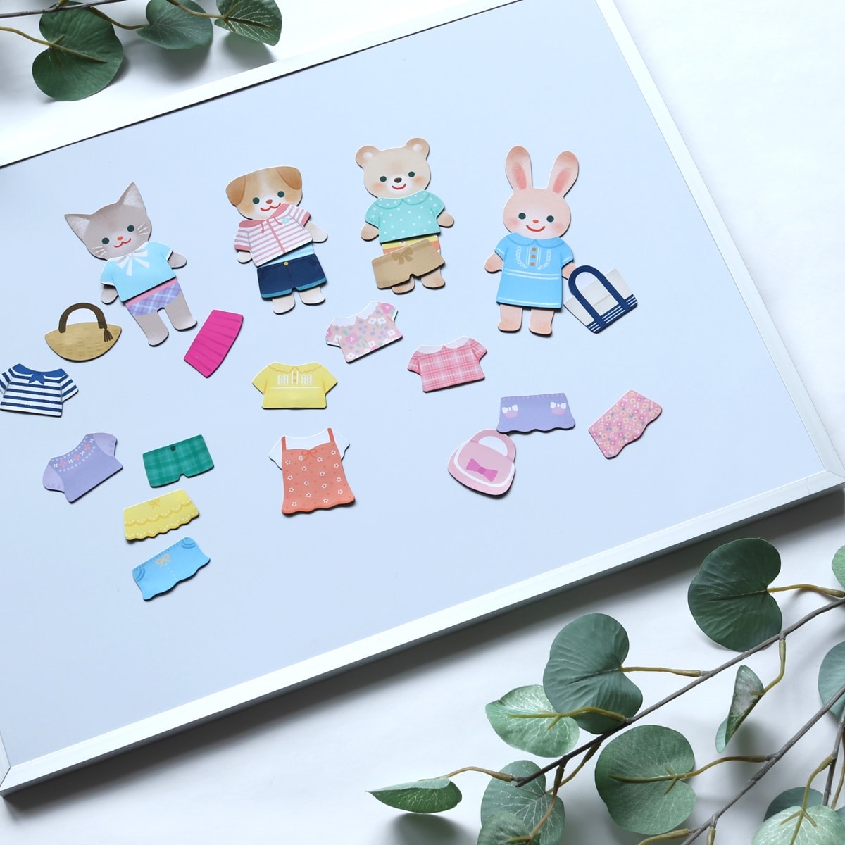 マグネット 磁石 ダイカットマグネット きせかえ 25ピース 339371