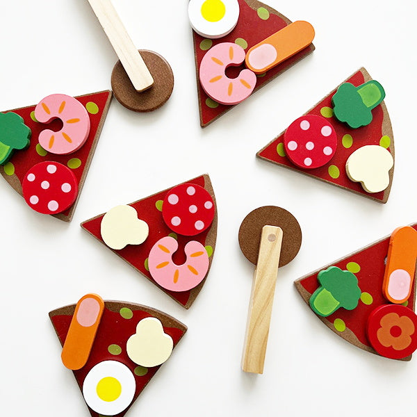 木製おままごとセット ピザの具材 339393