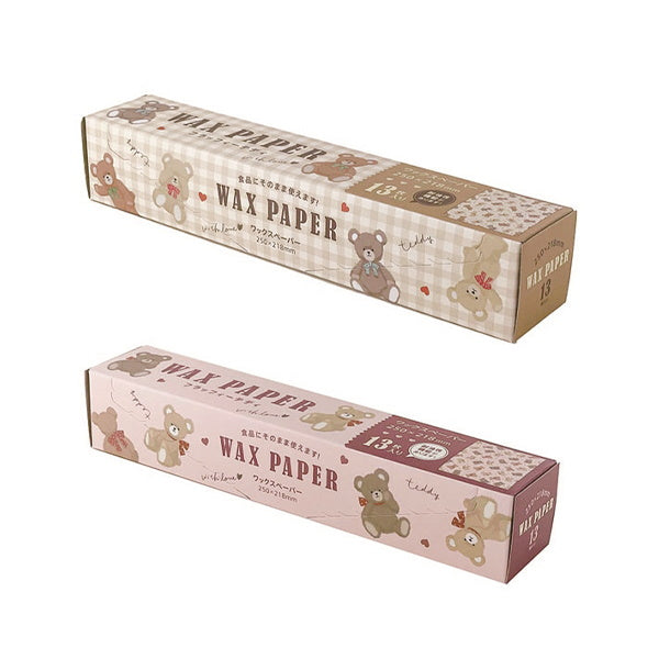 ワックスペーパー 食品ラッピングペーパー M 13P フラッフィーテディ 339924