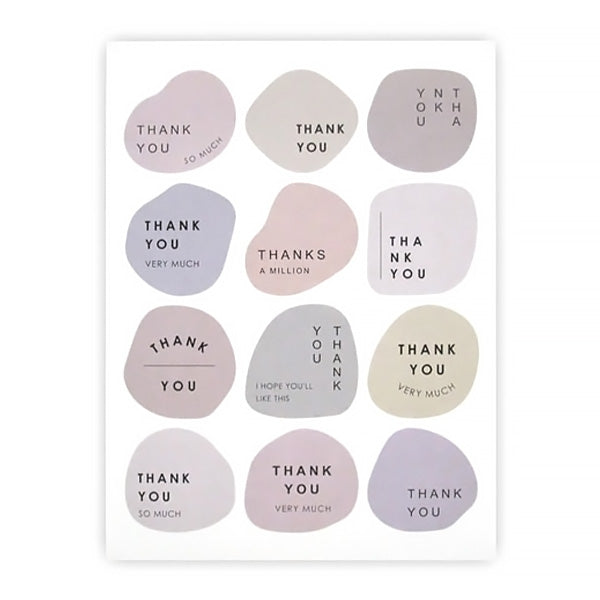 【在庫限り】メッセージシール サンキュー マルチ 96片 339957