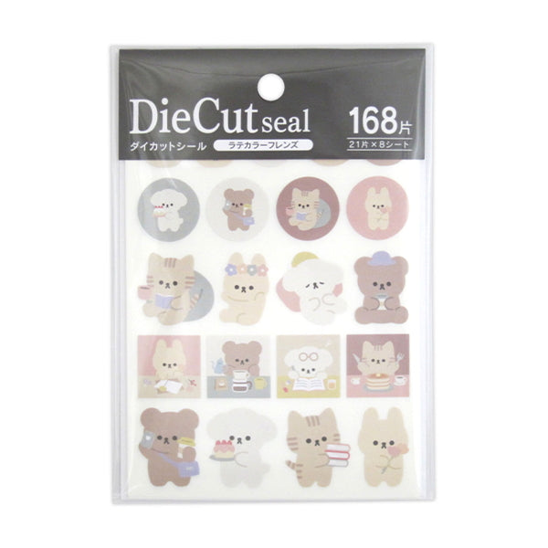 ダイカットシール ラテカラーフレンズ 168片 340233
