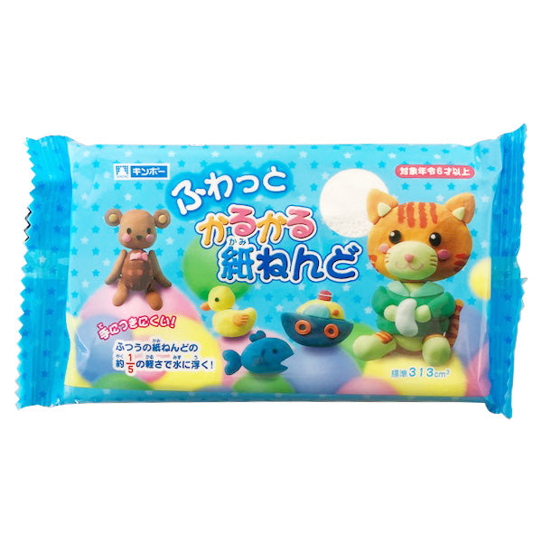 【OUTLET】紙ねんど 紙粘土 ねん土 ふわっと かるかる紙ねんど 白 340376