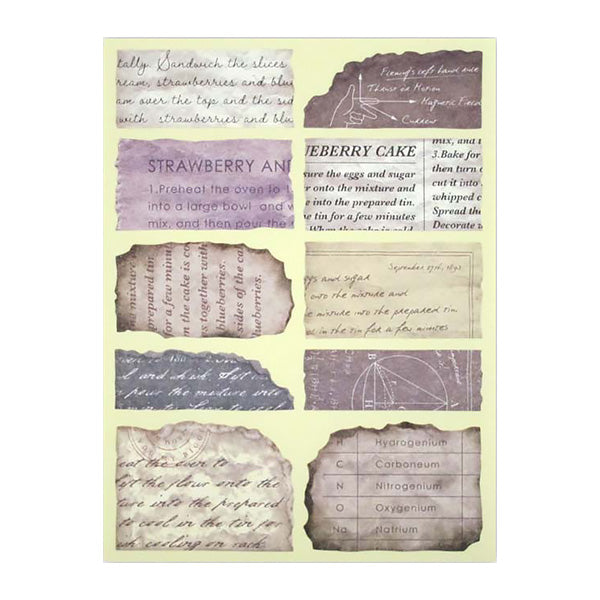 ダイカットシール コラージュマテリアル E 60片 340499