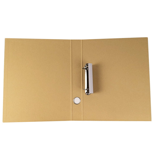 【OUTLET】リング式ファイル D型リングファイル 2リング Dリングファイル バインダー A4 クラフト貼 Dリングファイル 340526