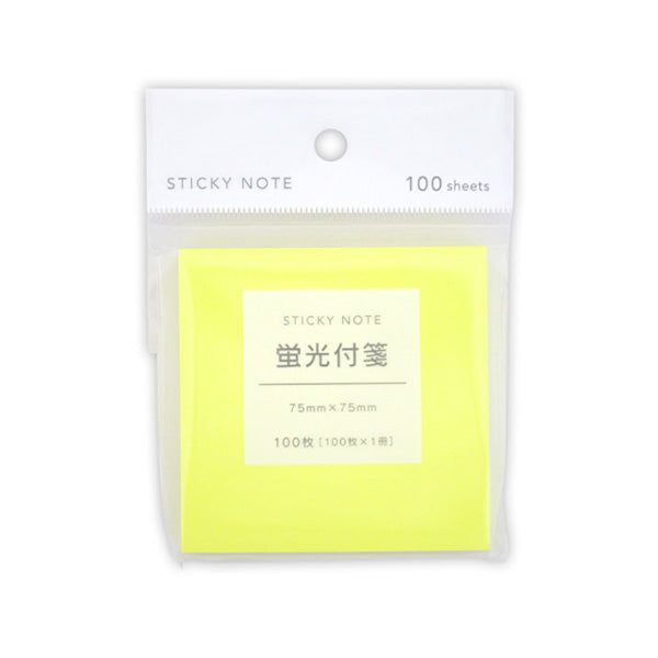 FIT MEMO 蛍光付箋 100枚 340550