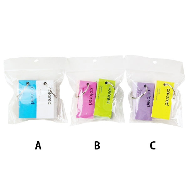 暗記カード カラー単語カード 小 2冊入/AXT4 340637