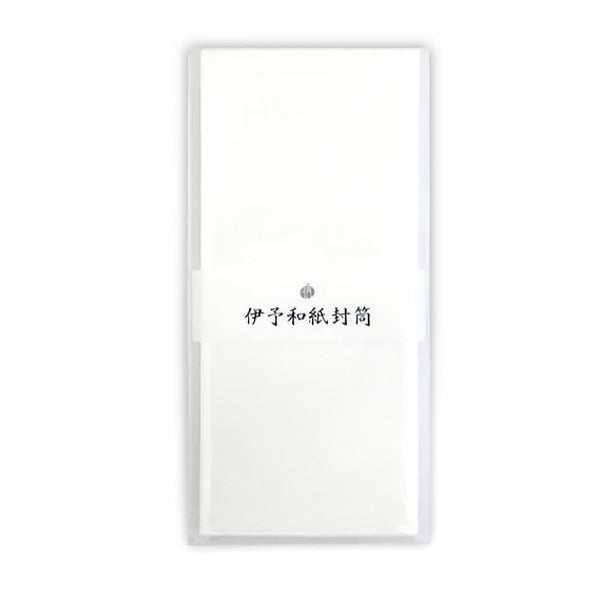 伊予和紙封筒 長形4号 (20.5×9cm) 無地 12枚入 (100円ショップ 100円均一 100均一 100均)