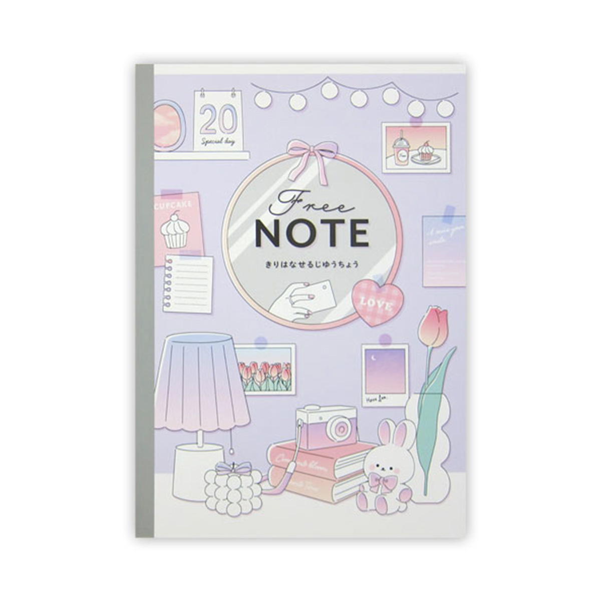 自由帳 おえかきノート 無地ノート きりはなせるじゆうちょう ガーリー 50枚 341054