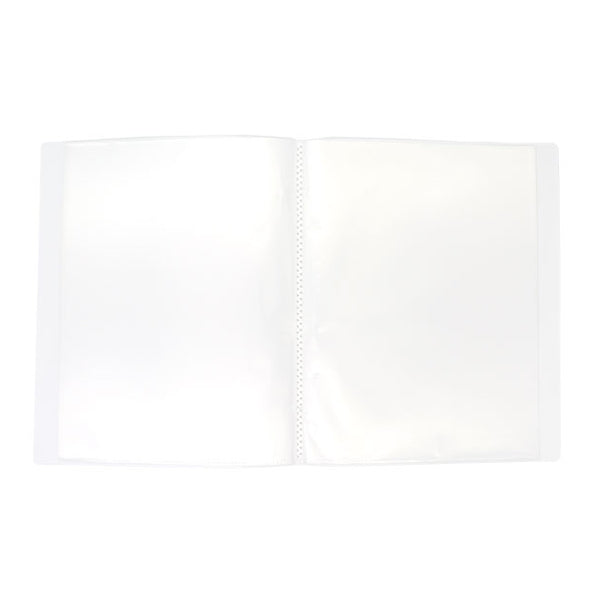ポケットファイル ブックファイル ポケットクリアファイル B5 ブックファイル 40P 白 341163